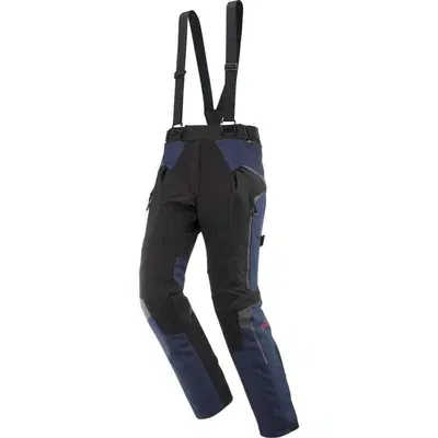 Pantaloni Moto Ixon Odin PT Navy Nero Rosso Vivo