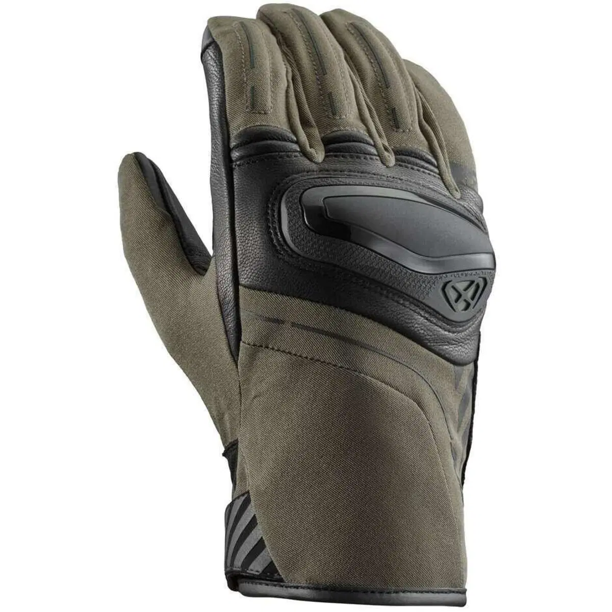Guanti Moto Ixon MS Sinergy Kaki Nero