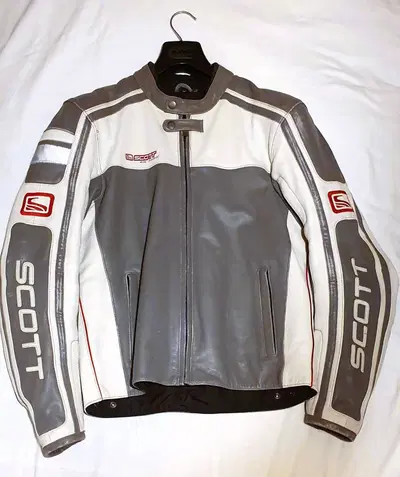 Giacca moto in pelle Scott