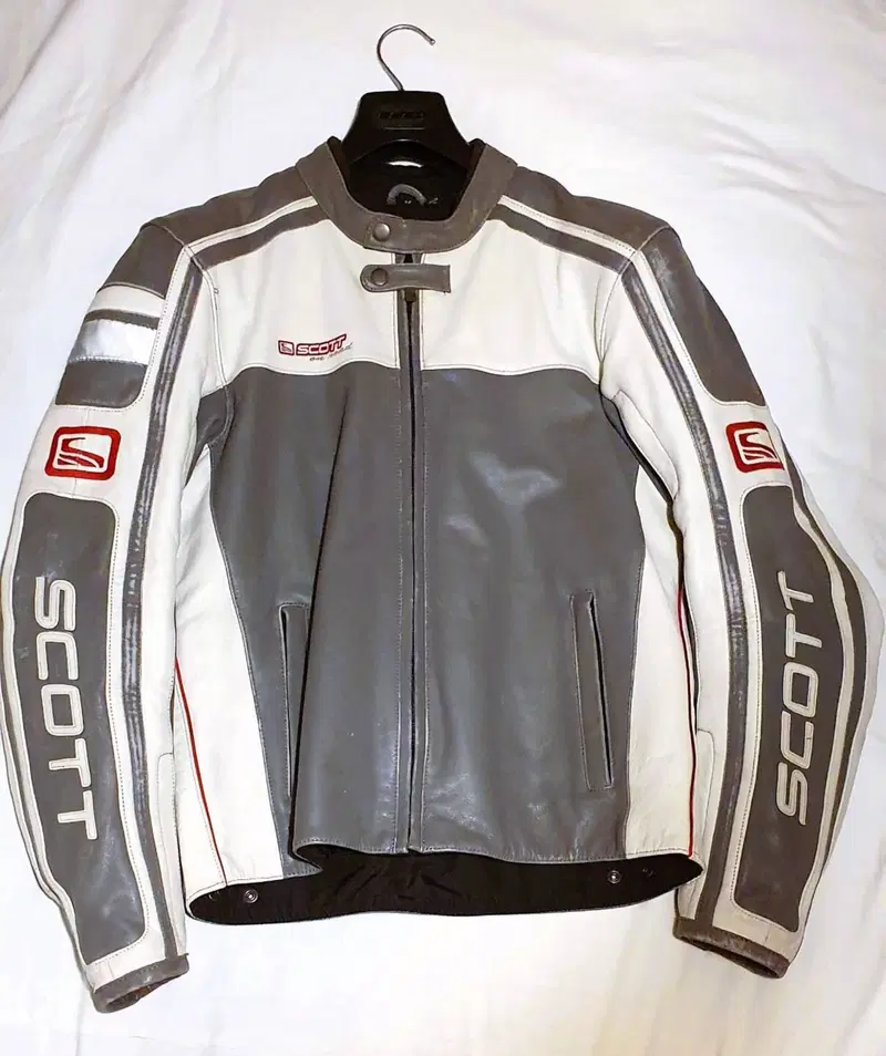 Giacca moto in pelle Scott