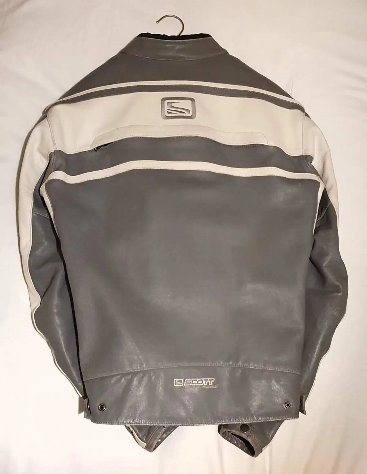Giacca moto in pelle Scott (2)