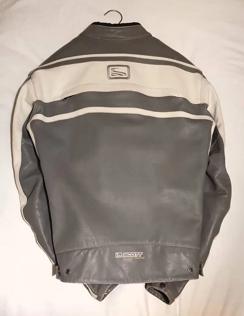 Giacca moto in pelle Scott (2)