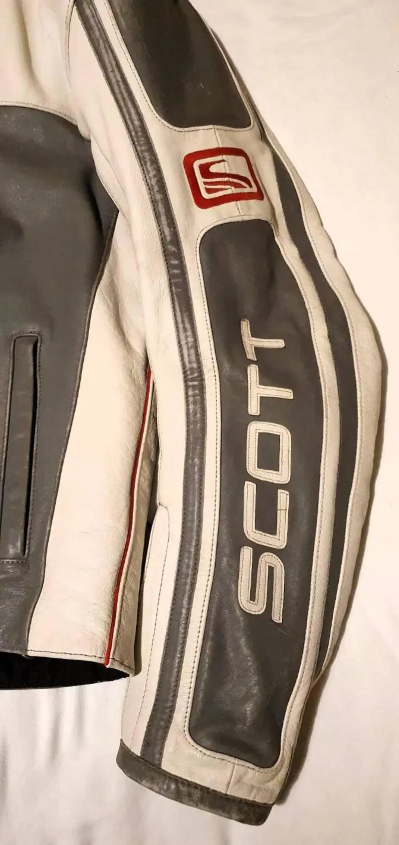 Giacca moto in pelle Scott (7)