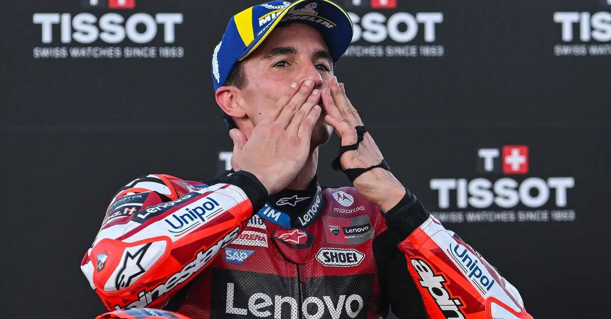 MotoGP 2026. GP del Brasile. Marc M&aacute;rquez, vincitore della Sprint: "La buca? Mi sono anche arrabbiato. Diggia aveva qualcosina in pi&ugrave;"