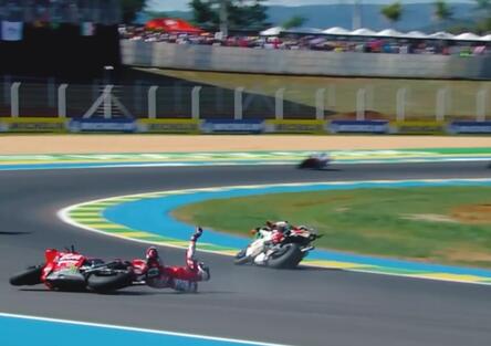 Bagnaia, caduto in gara: Ieri ero più competitivo, oggi ero in balia della moto