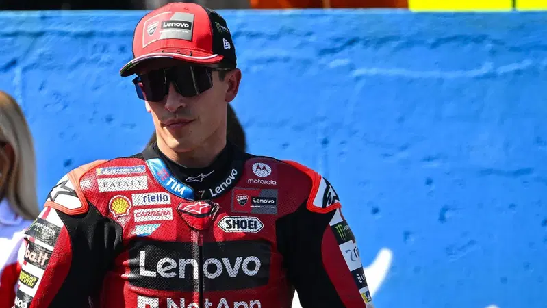 MotoGP 2026. GP del Brasile. Marc M&aacute;rquez, 4&deg;, indica il problema della sua Ducati: "Mi mancano solo i primi giri. Buon weekend comunque, avevo un po' paura per quelle lunghe curve a destra"