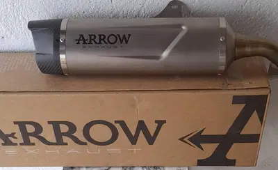 Terminale arrow indy Race evo titanio con fondell