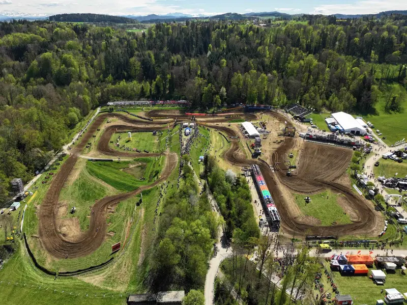 La pista di Frauenfeld vista dall'alto