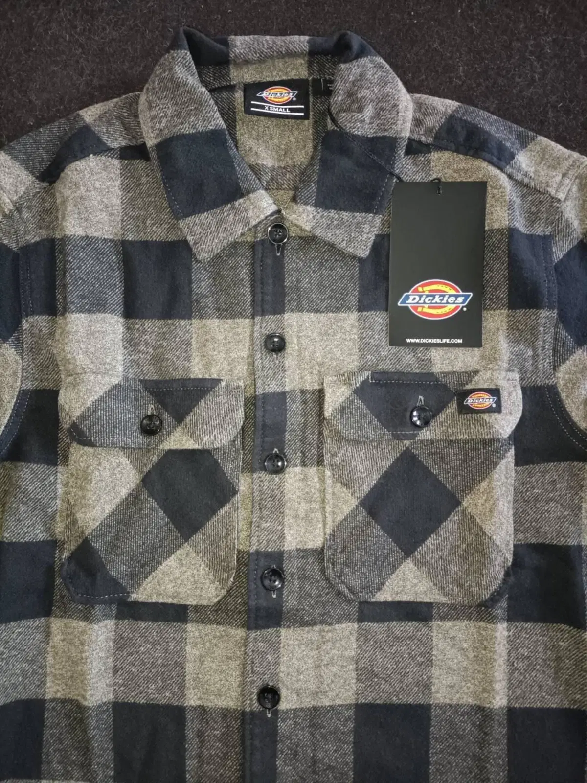 Camicia Dickies Sacramento grigio melange (3)