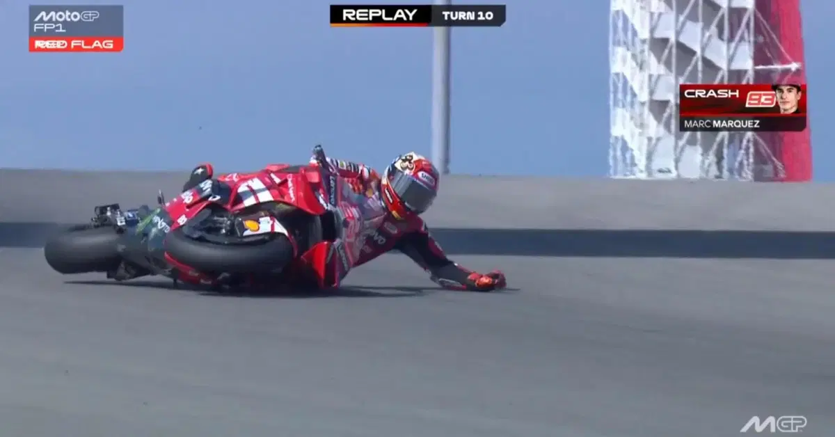 MotoGP 2026. GP delle Americhe. FP1: Pedro Acosta primo, ma il protagonista &egrave; Marc M&aacute;rquez: cade forte, poi fa il 4&deg; tempo [CLASSIFICA e VIDEO]