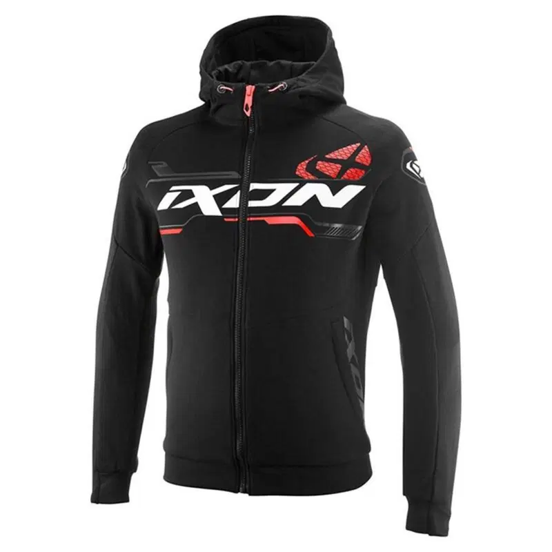Felpa Moto Ixon Touchdown Ultra Nero Rosso