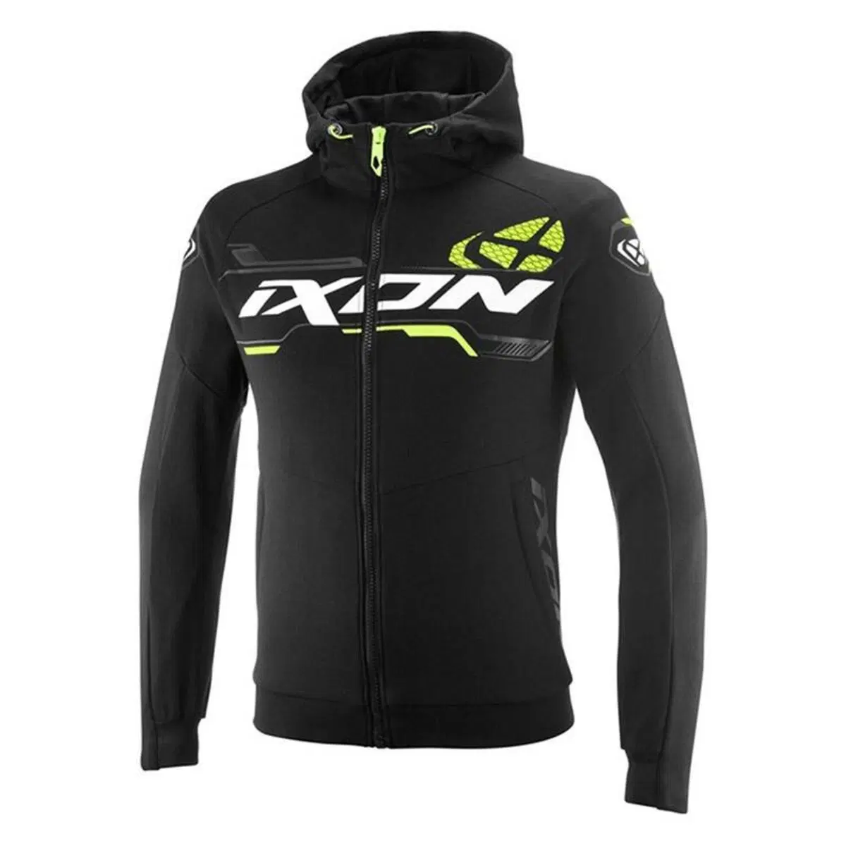 Felpa Moto Ixon Touchdown Ultra Nero Giallo