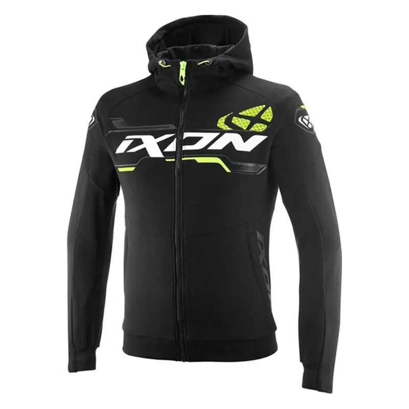 Felpa Moto Ixon Touchdown Ultra Nero Giallo