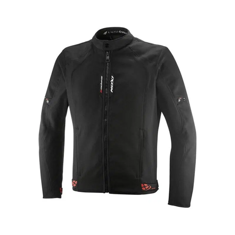 Giacca Moto Estiva Ixon Shadow Nero Bianco