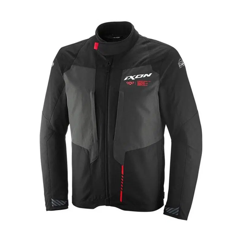 Giacca Moto Ixon Tyr Antracite Rosso