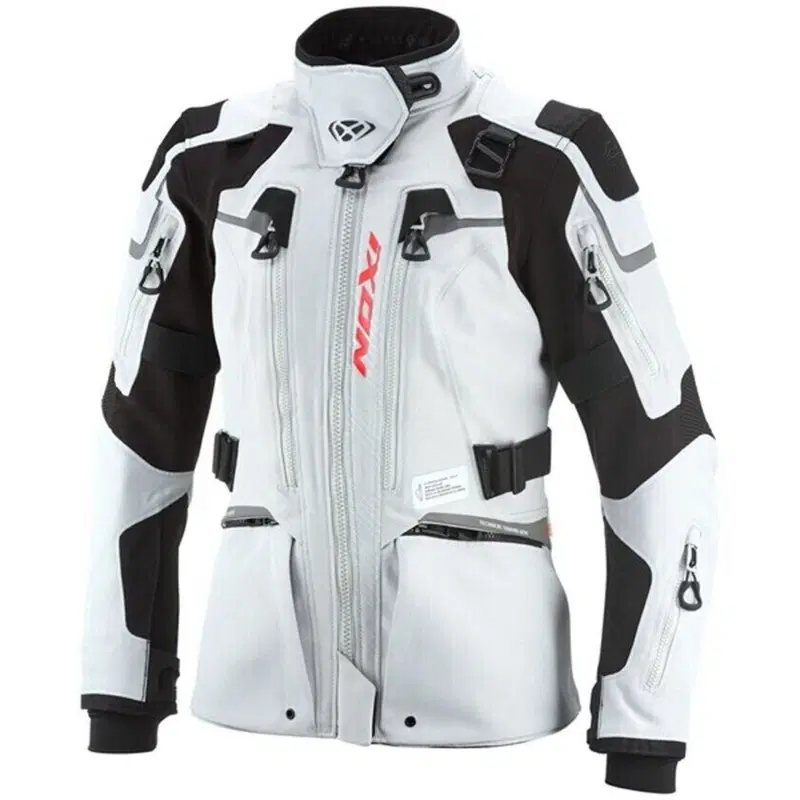 Giacca Moto Donna Ixon Odin Lady Grigio Chiaro Ner