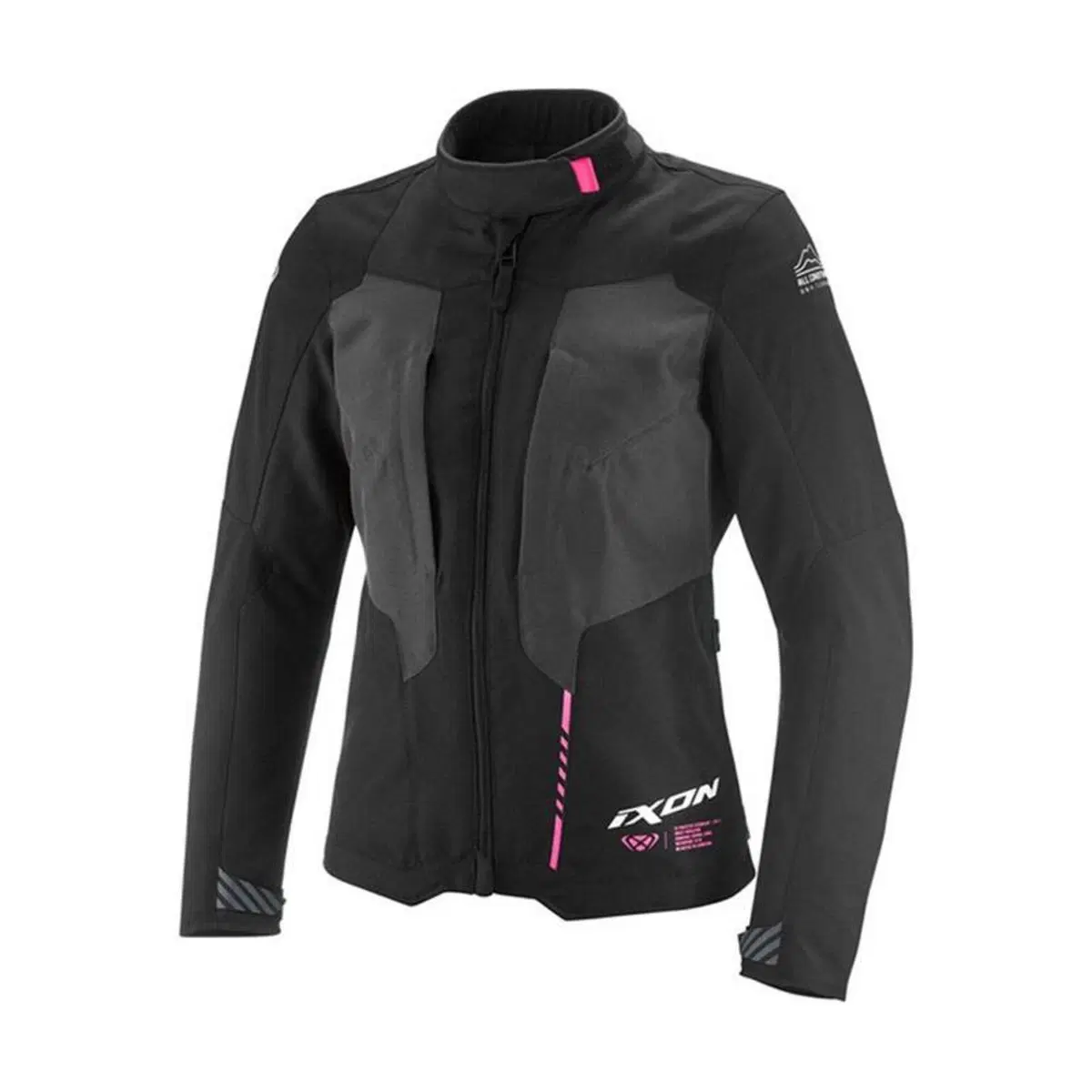 Giacca Moto Donna Ixon Tyr Nero Rosa
