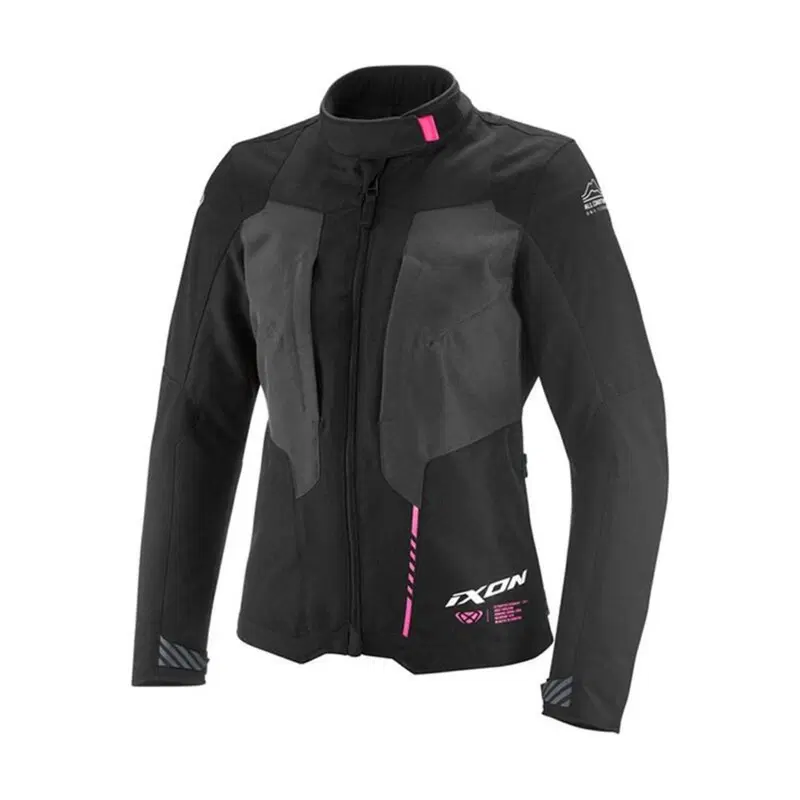Giacca Moto Donna Ixon Tyr Nero Rosa