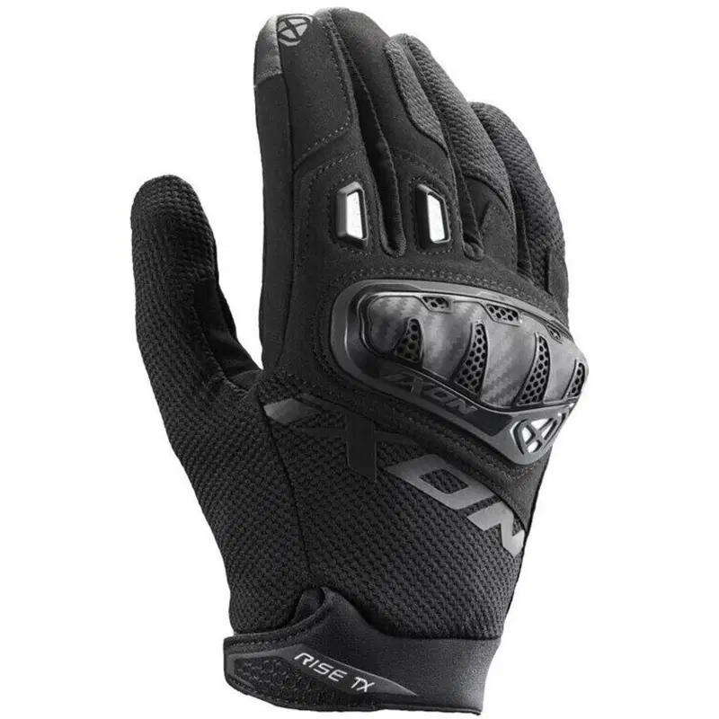 Guanti Moto Estivi Ixon Rise TX Nero Bianco