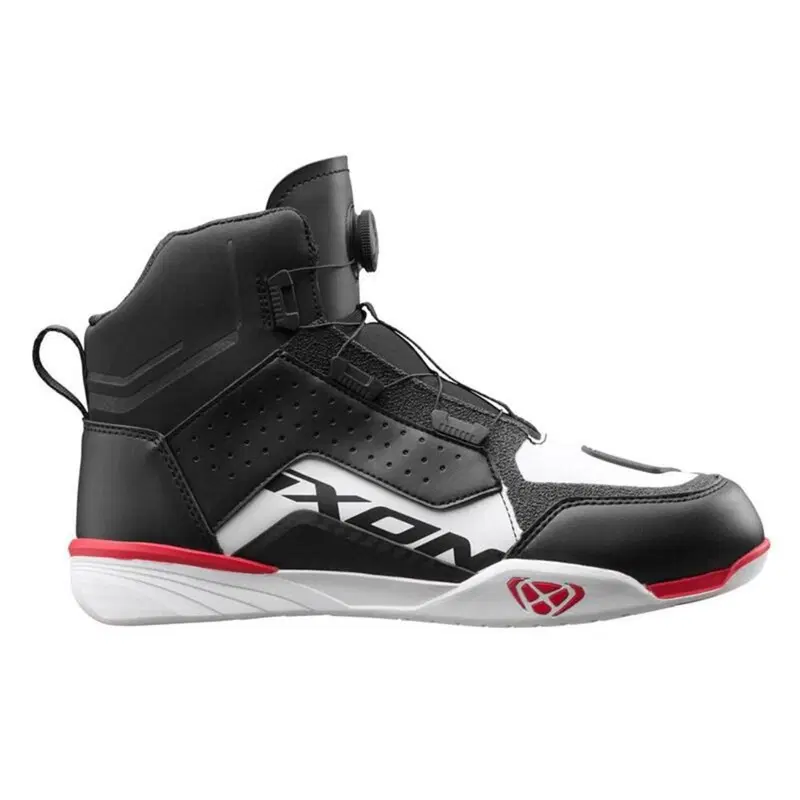 Scarpe Moto Ixon Vyper WP Nero Bianco Rosso