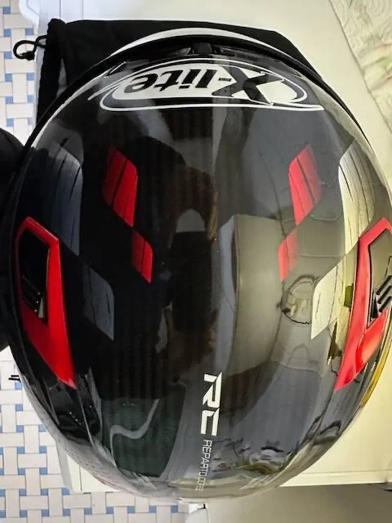 vendo casco x-lite sbk x-803 ultracarbon nuovo con (3)
