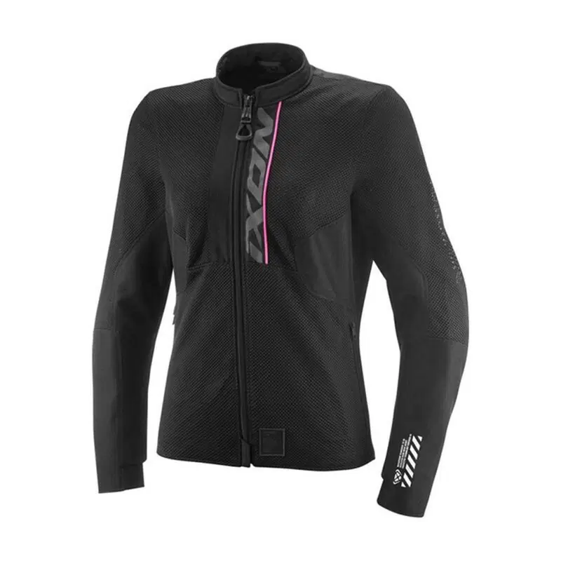 Giacca Moto Donna Estiva Ixon Ostro Nero Rosa