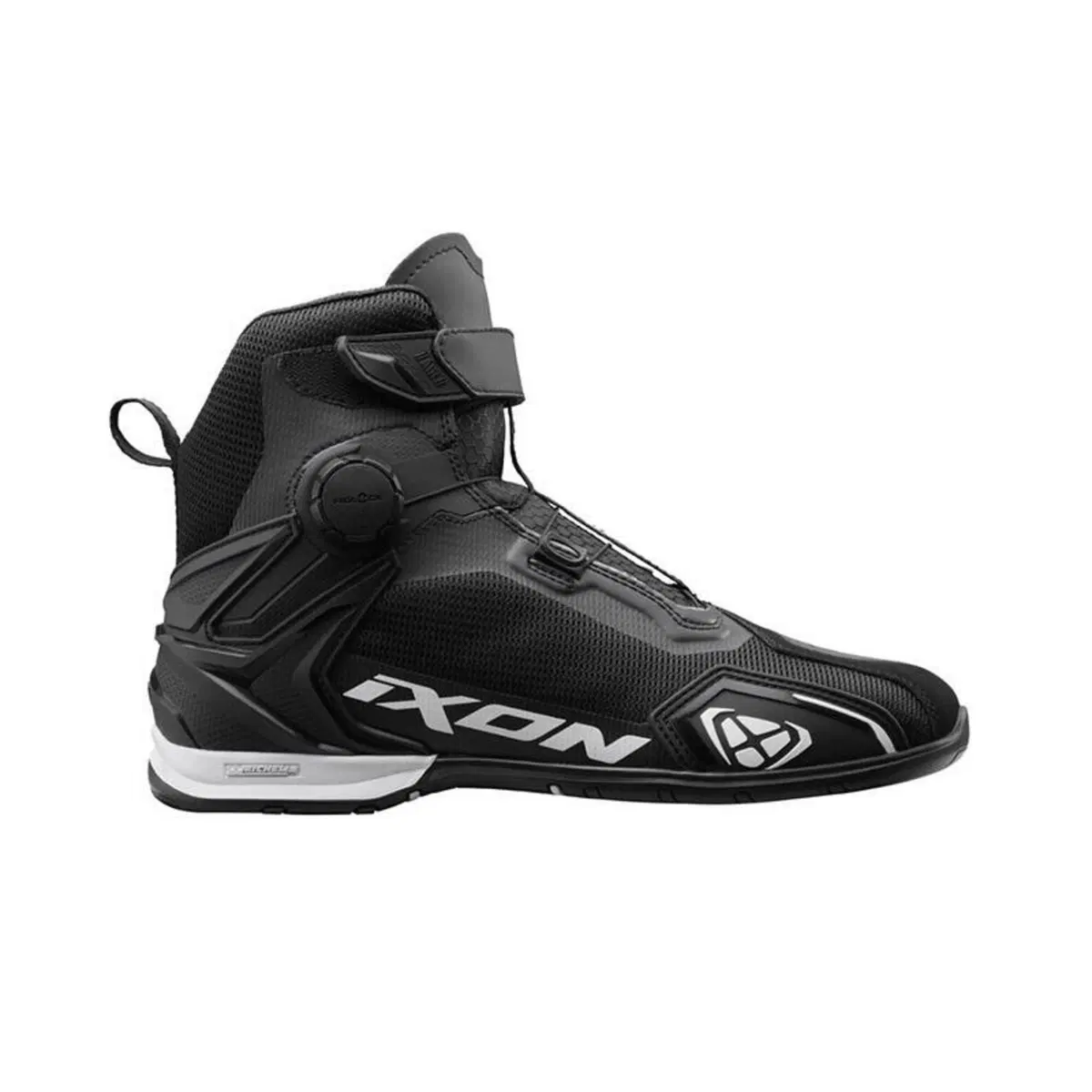 Scarpe Moto Estive Ixon Bull 2 Air Nero Bianco