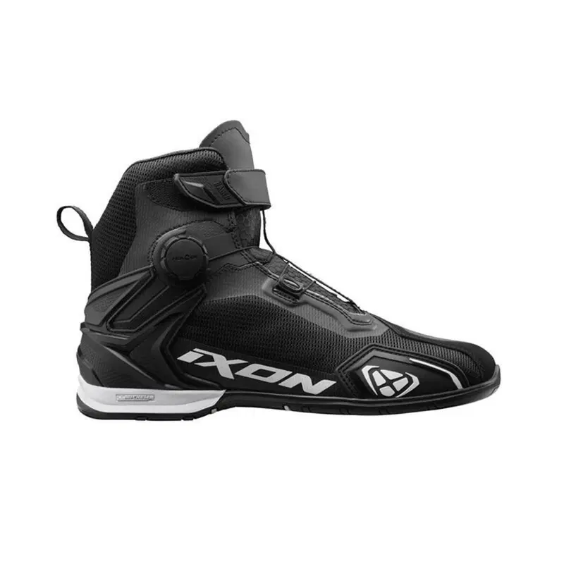 Scarpe Moto Estive Ixon Bull 2 Air Nero Bianco