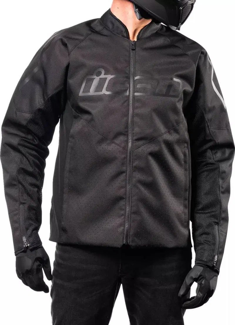 Giacca Icon Hooligan Tg 2XL Nera Protezioni D3O (2)