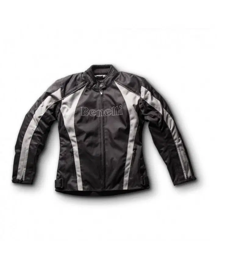 Giacca Moto Benelli Cordura Nero/Grigio Tg S