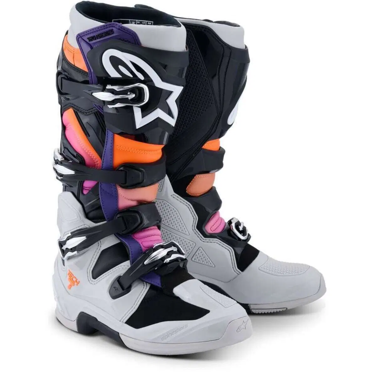 Stivali Cross Alpinestars Tech 7 Nero Grigio Chiar