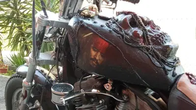 Una Harley-Davidson speciale pronta a partire per Johnny Depp