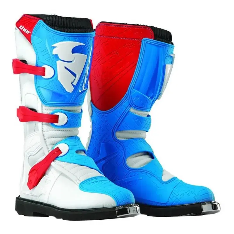 Stivali Motocross Thor Blitz S5 – Azzurro/Bianco/R