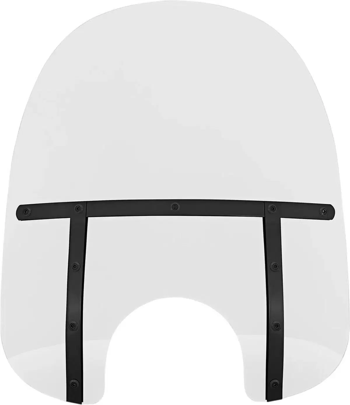 Parabrezza Memphis Fats alto 48 cm fumè nero inten 
