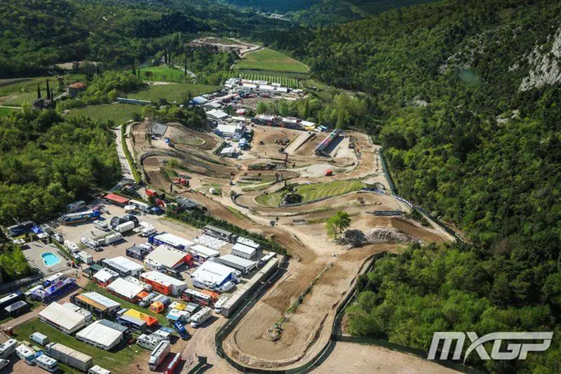 La pista di Riola vista dall'alto