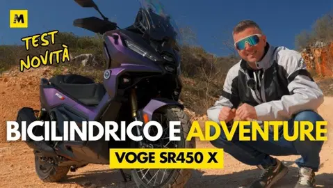 Test novità VOGE SR450 X: Su strada e in fuoristrada lo scooter con motore bicilindrico