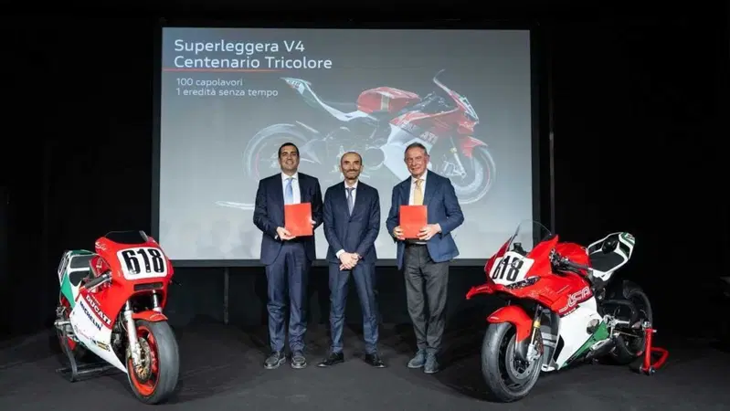 Ducati compie 100 anni: la Superleggera V4 Centenario Tricolore e un anno di celebrazioni