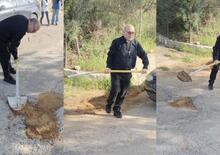Parroco asfaltatore a Caltanissetta: pala e bitume per sfidare l'abbandono