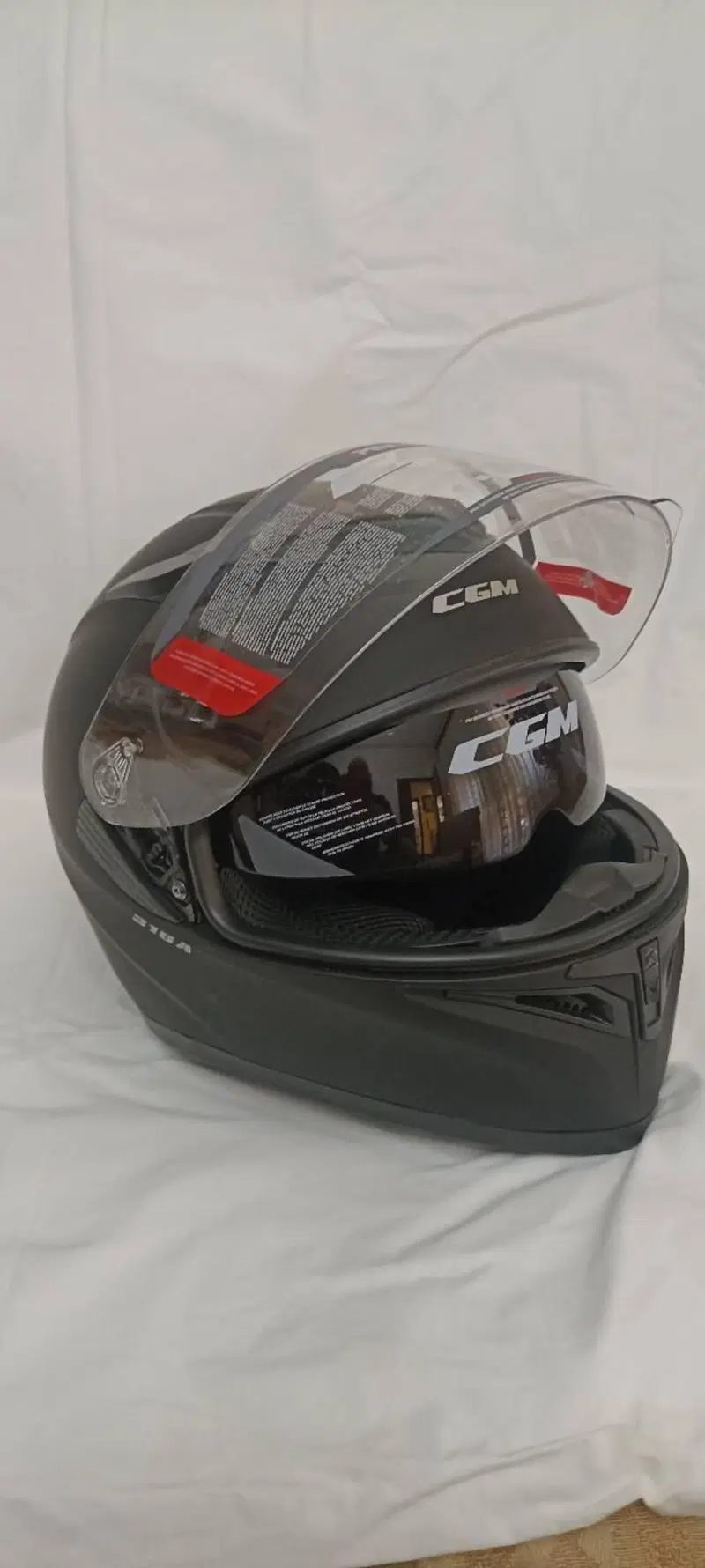 Casco CGM 316A TAMPERE MONO Nero opaco con Pinlock (2)