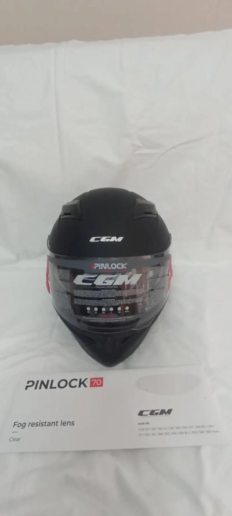 Casco CGM 316A TAMPERE MONO Nero opaco con Pinlock (15)