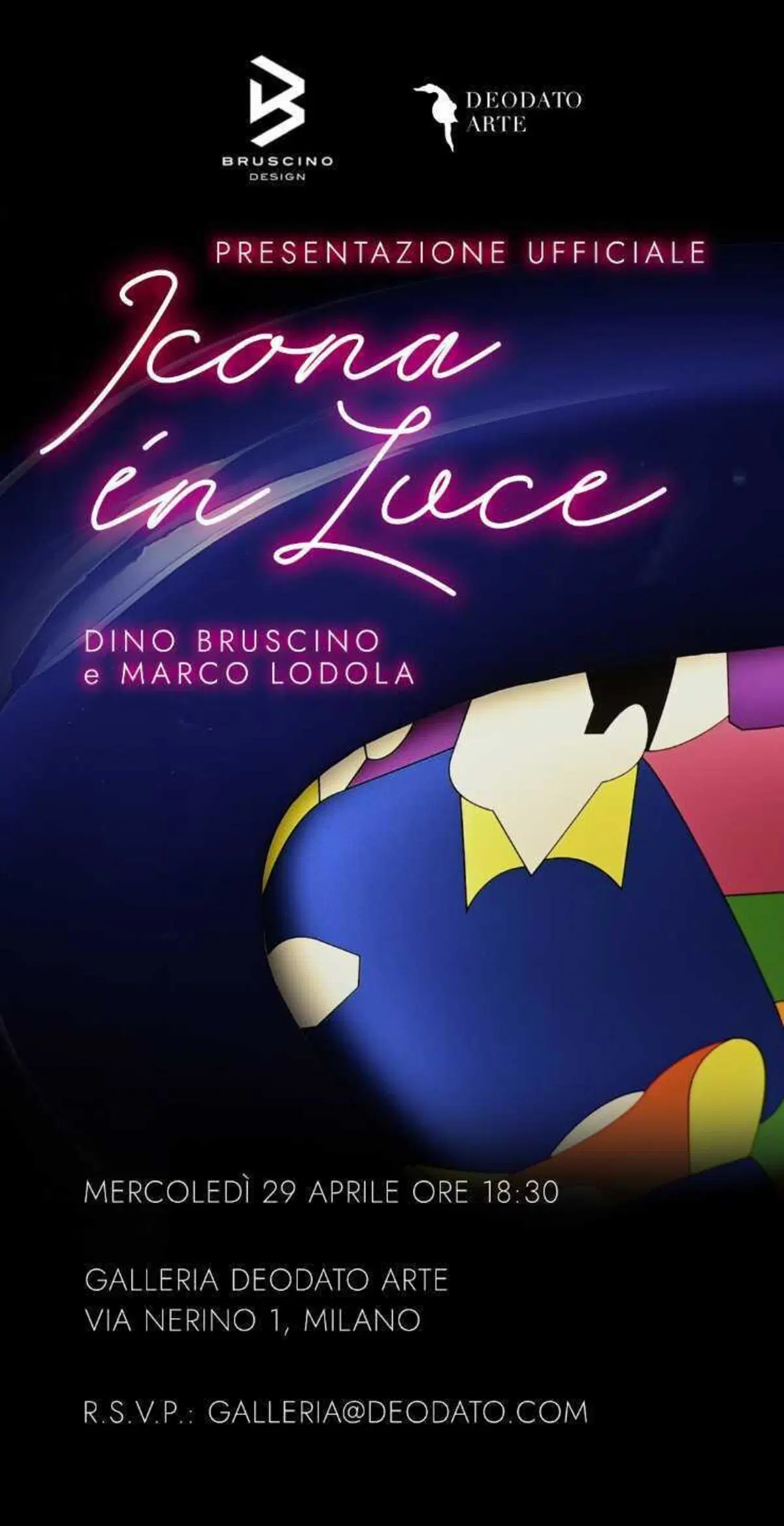 Icona in Luce, la Vespa diventa scultura luminosa alla Galleria Deodato
