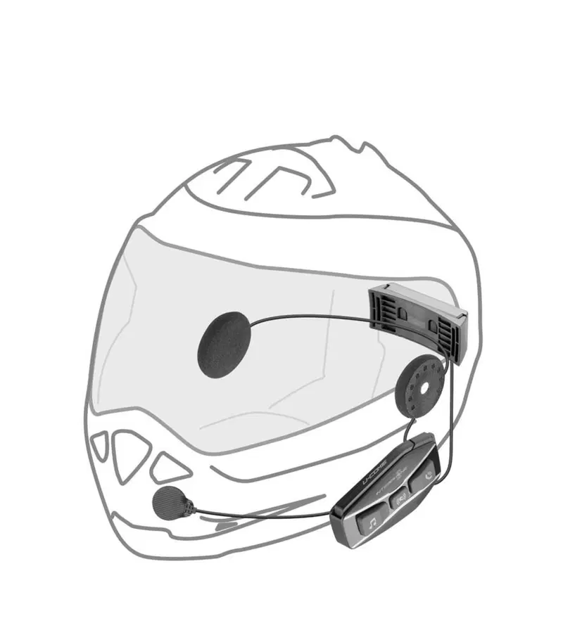 Interfono mesh 2.0 e Bluetooth Interphone U-com 16