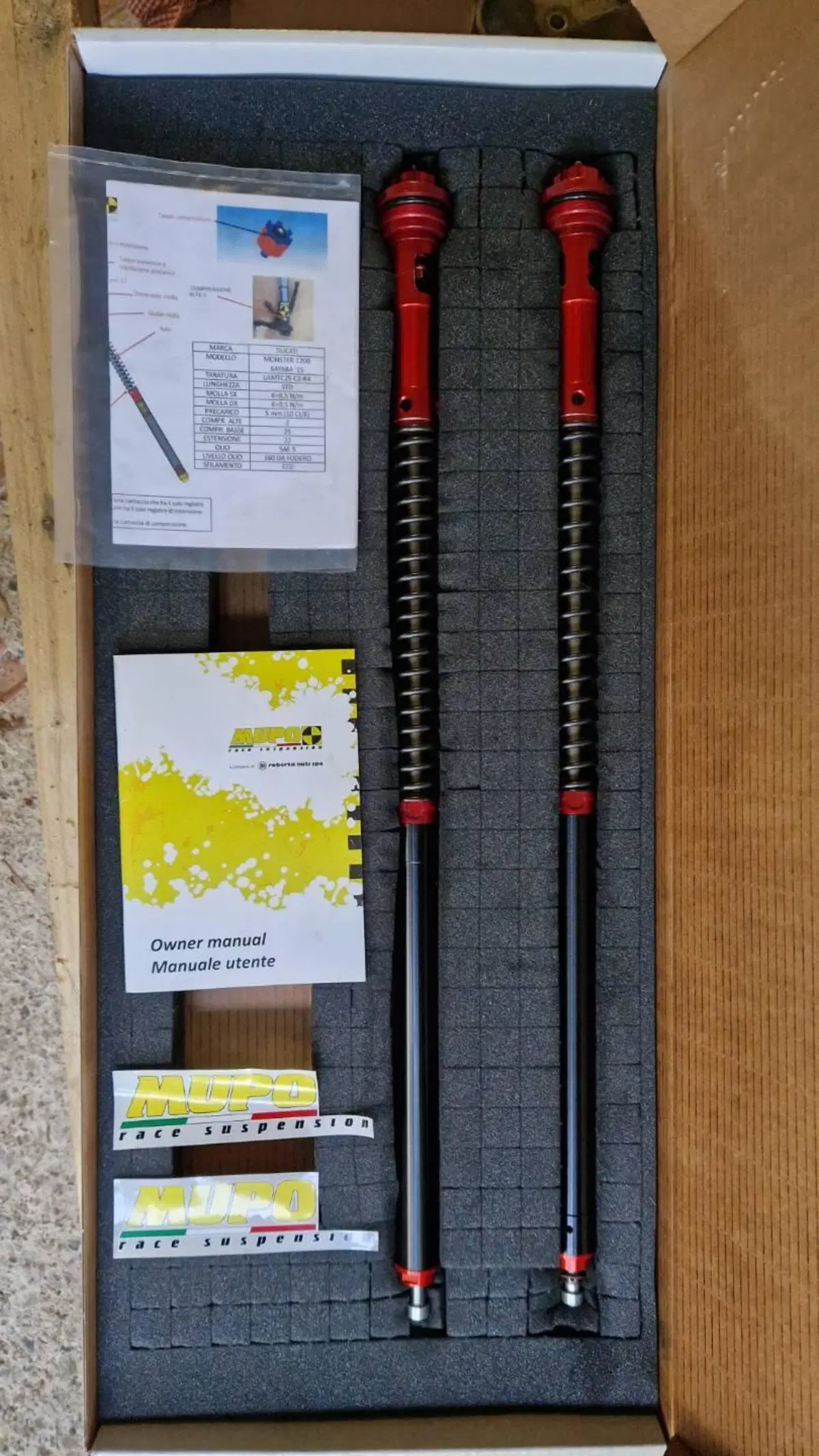 Kit sospensioni MUPO per Monster 1200 - 821 (7)