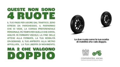 Le due ruote contro il caos urbano: ANCMA lancia la campagna 