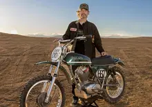 Jason Chinnock, CEO Ducati North America, in gara con una Ducati 450 R/T Desmo del 1971