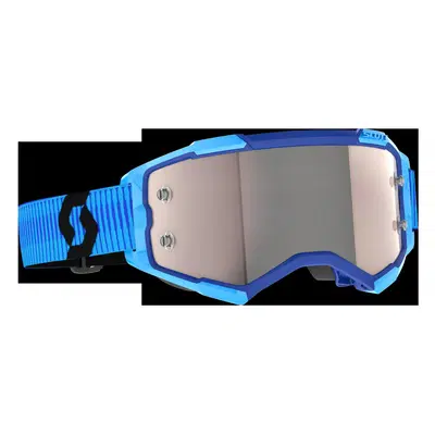 Occhiali cross Scott Fury Blu Nero lente argento c