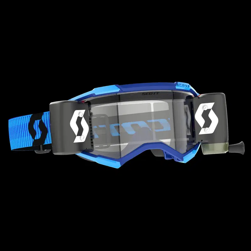 Occhiali cross Scott Fury WFS Blu Nero lente chiar