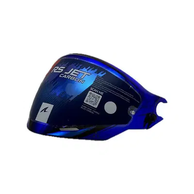 Visiera Specchiata Blu Shark Per Rs Jet Shark 