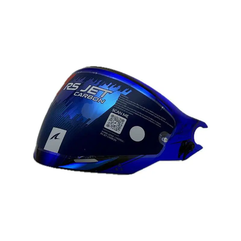 Visiera Specchiata Blu Shark Per Rs Jet Shark 