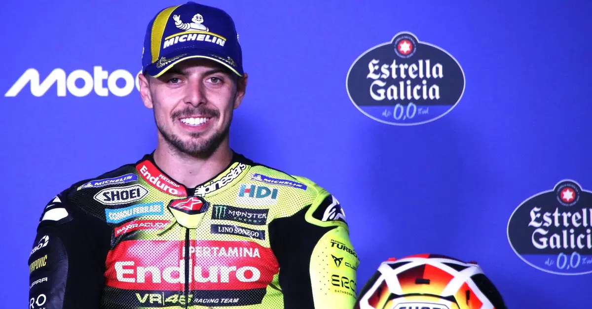 MotoGP 2026. GP di Spagna. Fabio Di Giannantonio, terzo: "Ci credevo in qualcosa di pi&ugrave;. Le partenze? Sono un punto debole, ho chiesto una mano a Ducati"